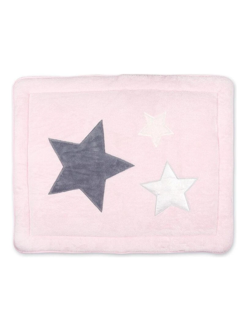 Bemini Tapis de parc et jeu Pady softy et terry Rose clair