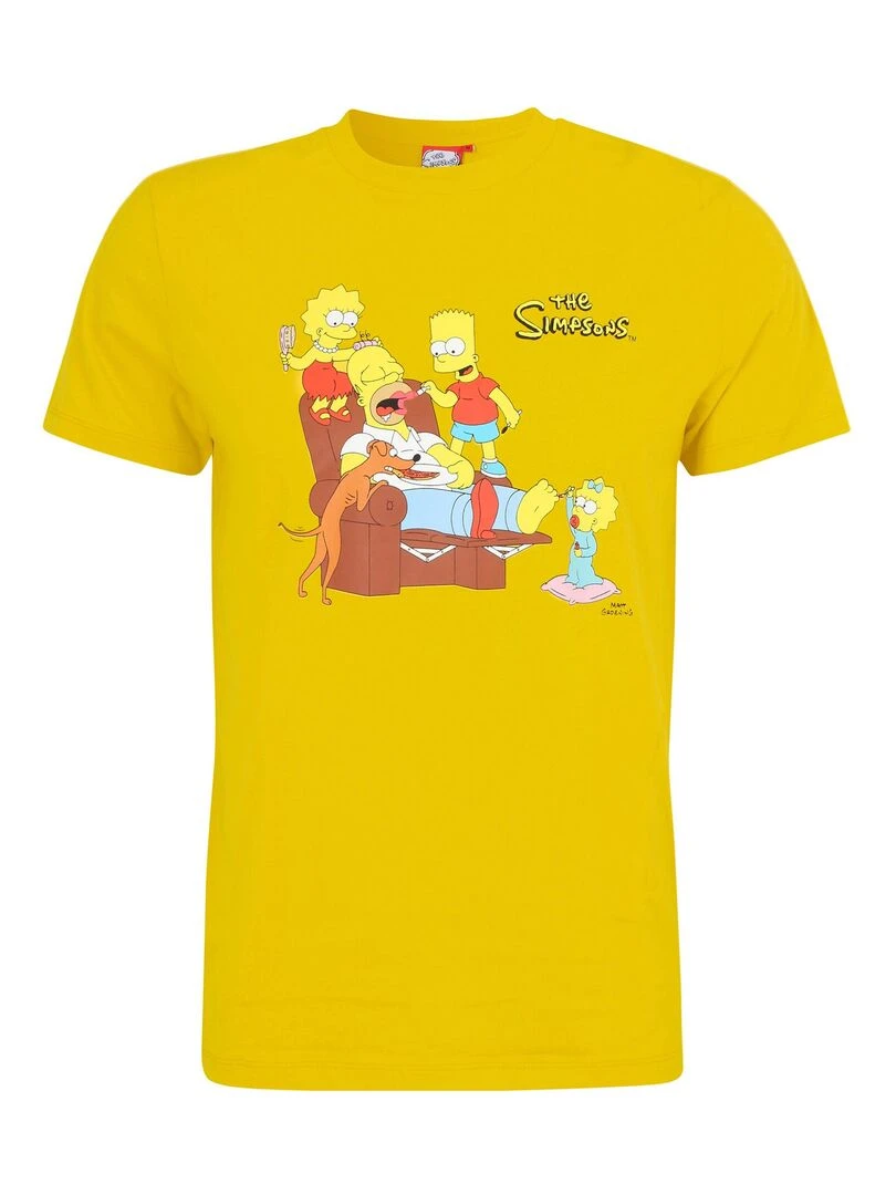 T shirt adulte The Simpsons   100% Coton   Jaune   XL   Jaune