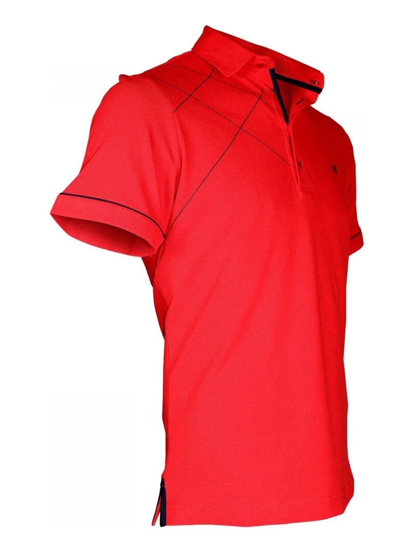 Polo brodé PLYMOUTH   Rouge