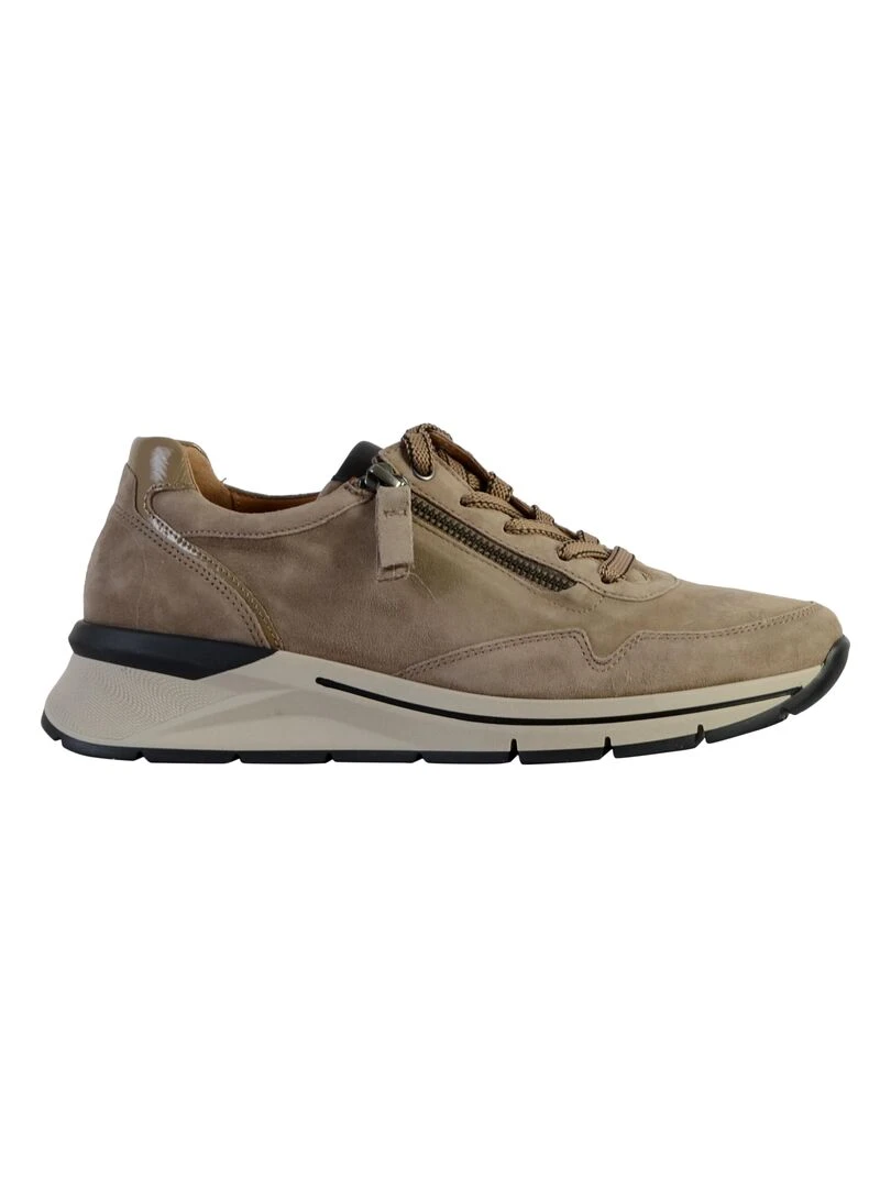 Basket Cuir Gabor Samtch Lack Foulard Beige