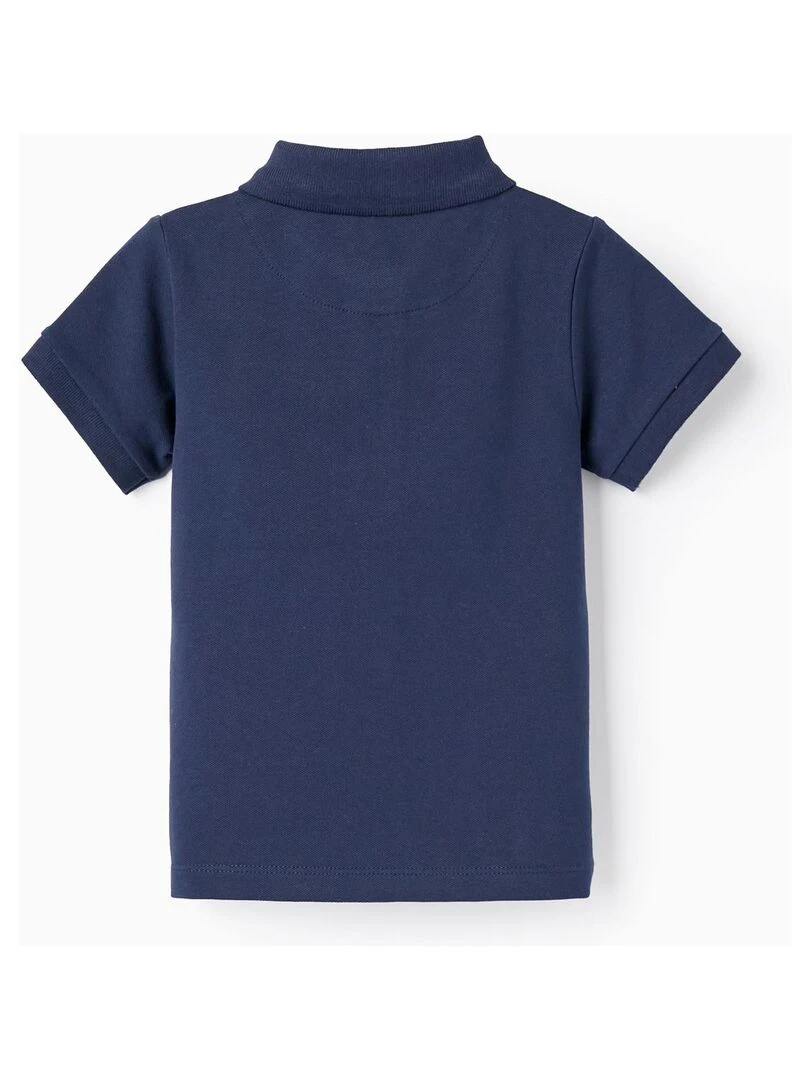 Polo à manches courtes en piqué de coton pour bébé garçon manches courtes MATISSE Bleu foncé