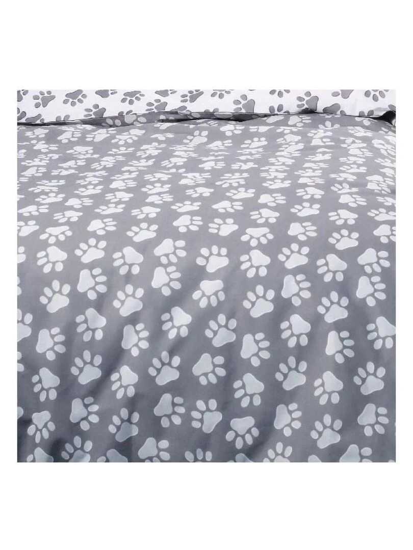 Housse de couette 140x200 Funny 2.1 + 1 taie 100% coton 57 fils   Bleu