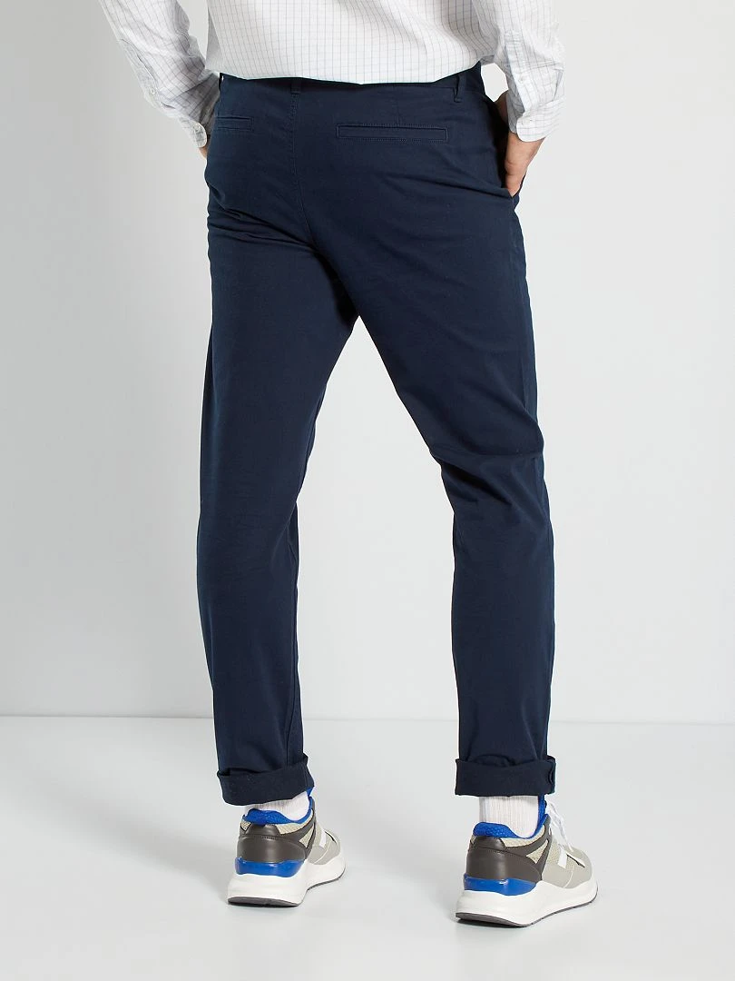 Chino slim L38 +1m95   bleu marine