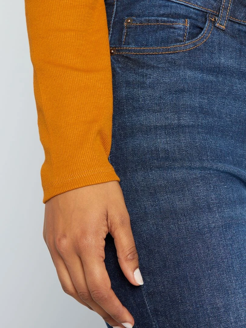 Jean skinny taille haute   L30   Brut