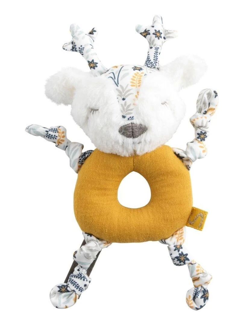 Hochet en velours jaune foncé SAUTHON Jaune foncé