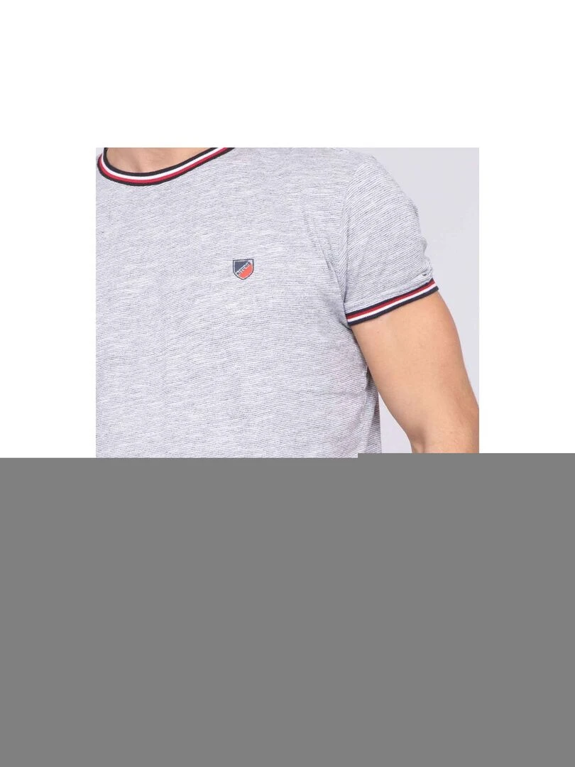 T shirt col rond pur coton NOPLATO   Blanc