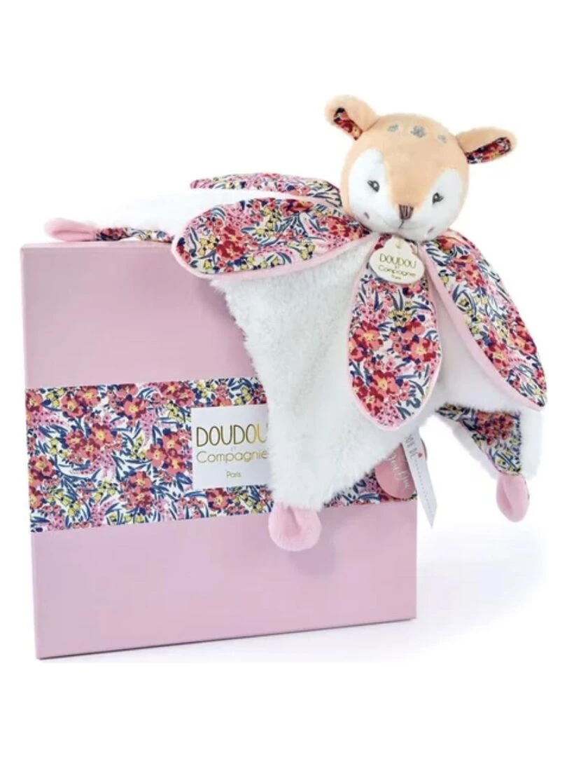 Doudou pétale Faon Boh'aime Rose