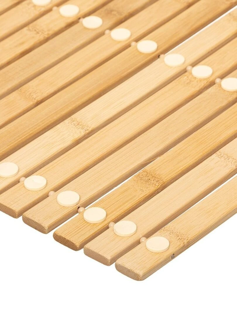 Caillebotis à rouler bambou 40x60 cm Beige