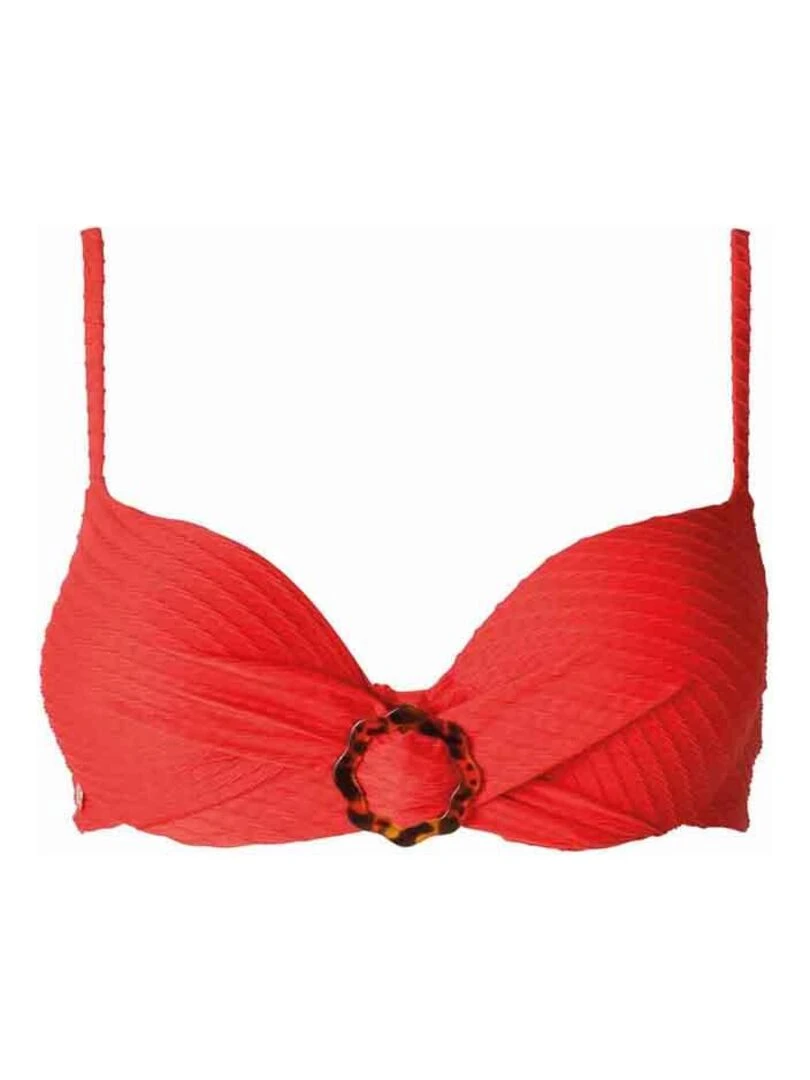 Haut de maillot de bain coques push up RIVAGE Brigitte Bardot Bain Rouge