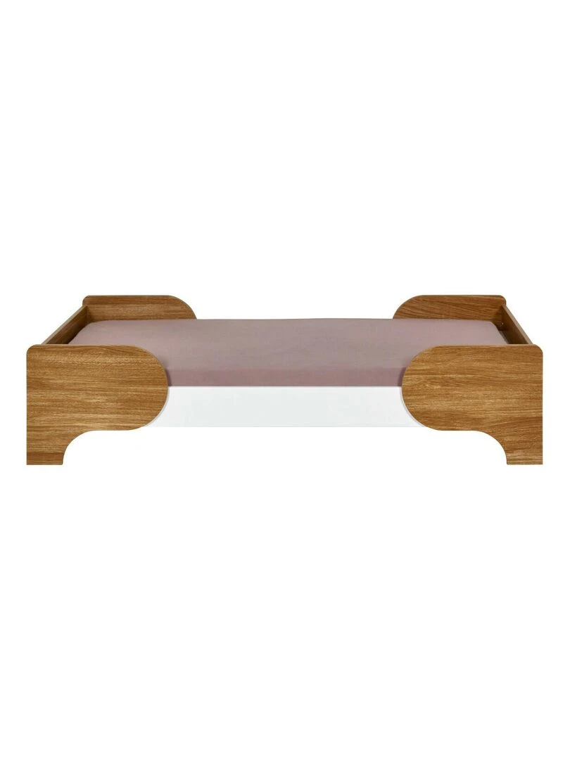 Pack lit bébé avec matelas Pango   AKITEN RETAIL   Blanc Marron