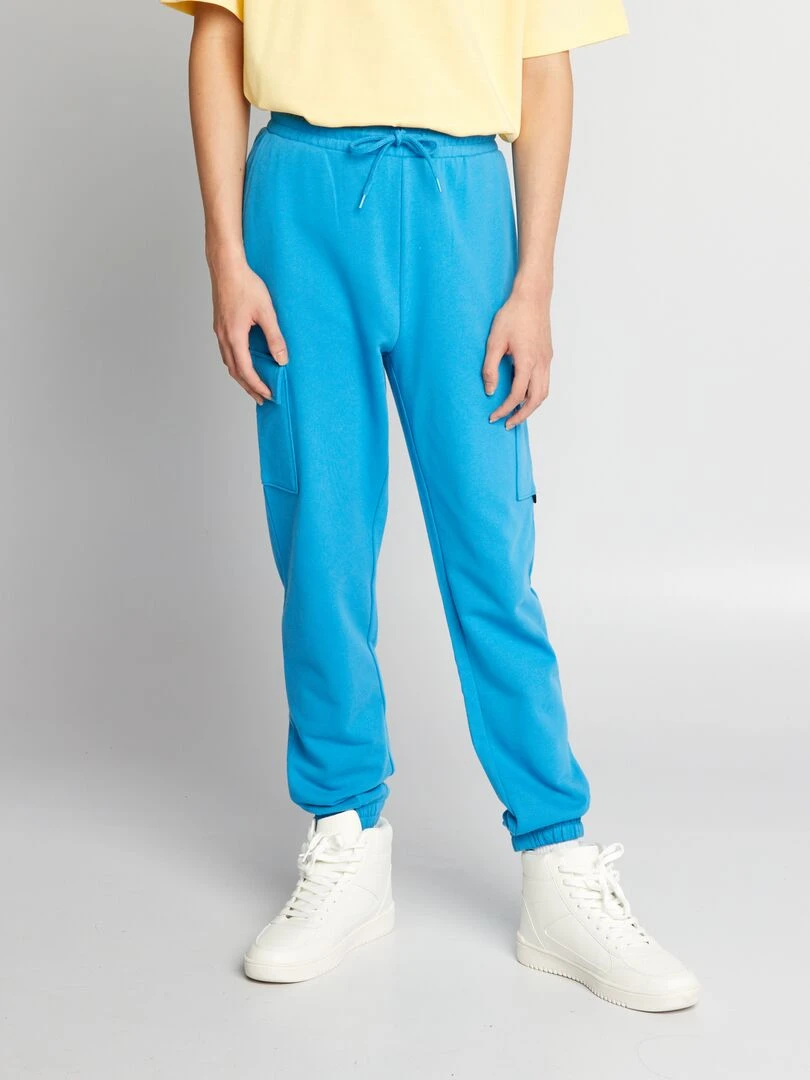Pantalon de jogging style cargo Bleu