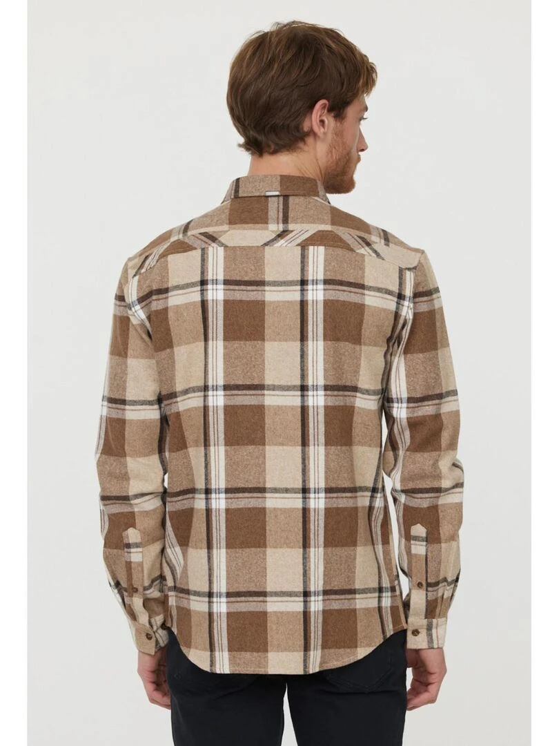 Lee Cooper   Chemise manches longues coton regular DIOTE   Camel