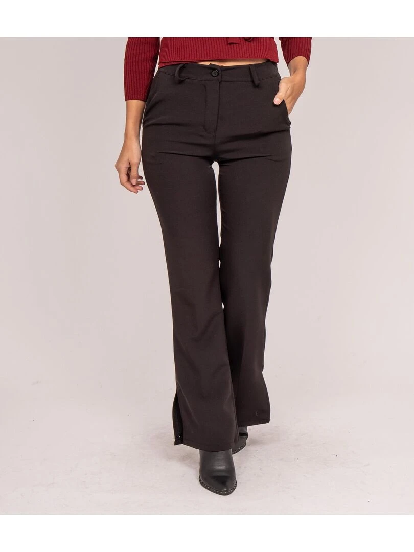 Pantalon évasé EGWEN Noir