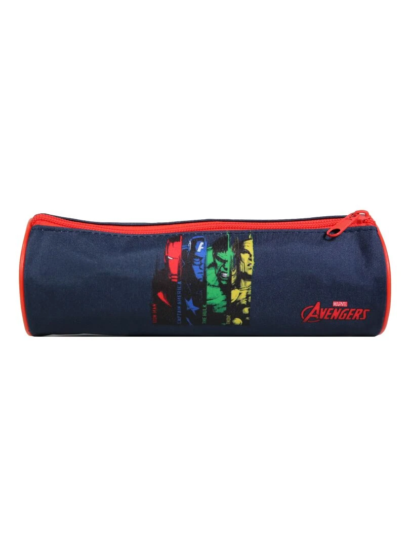 BAGTROTTER Trousse scolaire ronde Avengers Bleue   Bleu