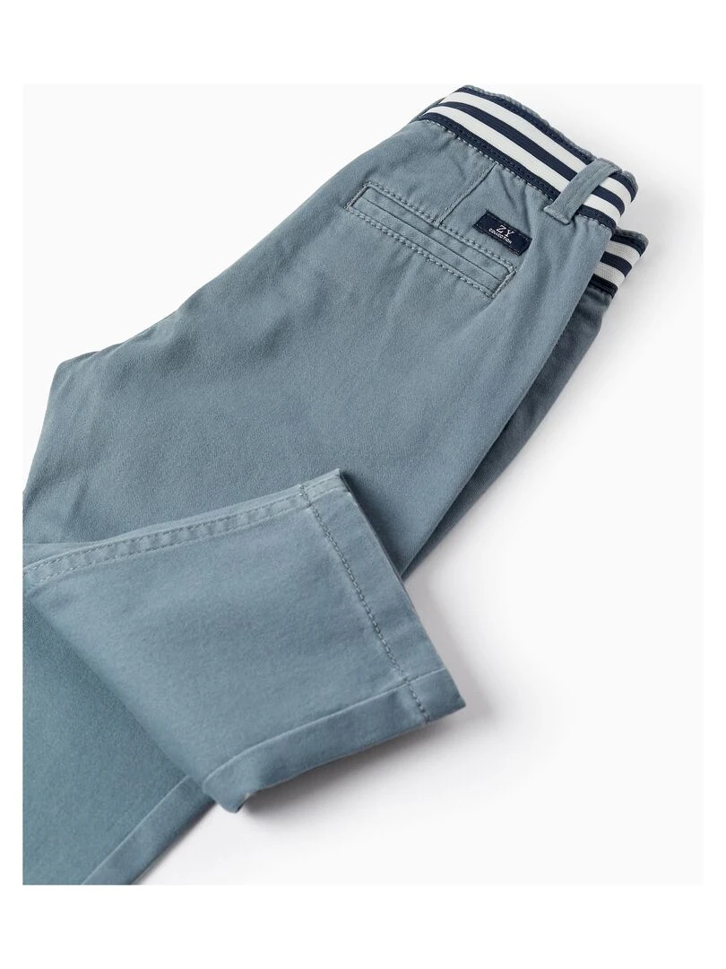 Pantalon Chino en Sergé pour Bébé Garçon  ATLANTIC COMPANY   Bleu