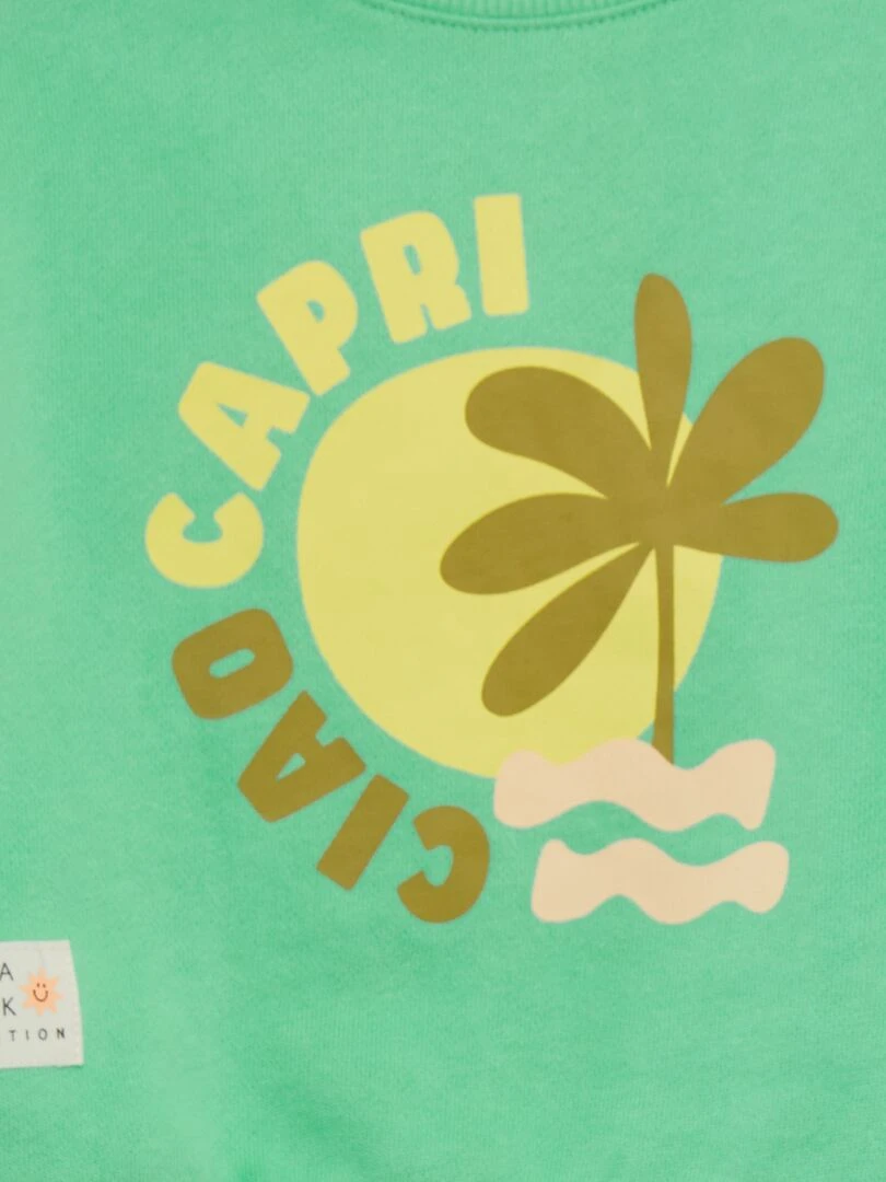 Sweat en molleton   Grafik Edition   Vert