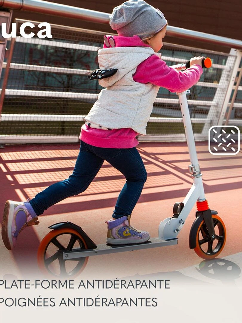 LIONELO Luca   Trottinette enfant et adulte   Jusqu'à 100kg   Noir