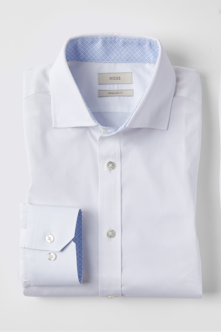 Regular Fit Sky Geo Print Shirt   Buy Online at Moss