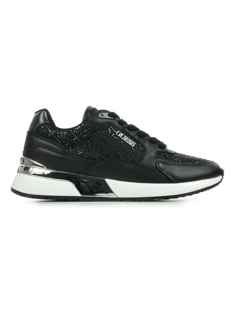 Baskets Guess Moxea 10 Noir Argenté Blanc