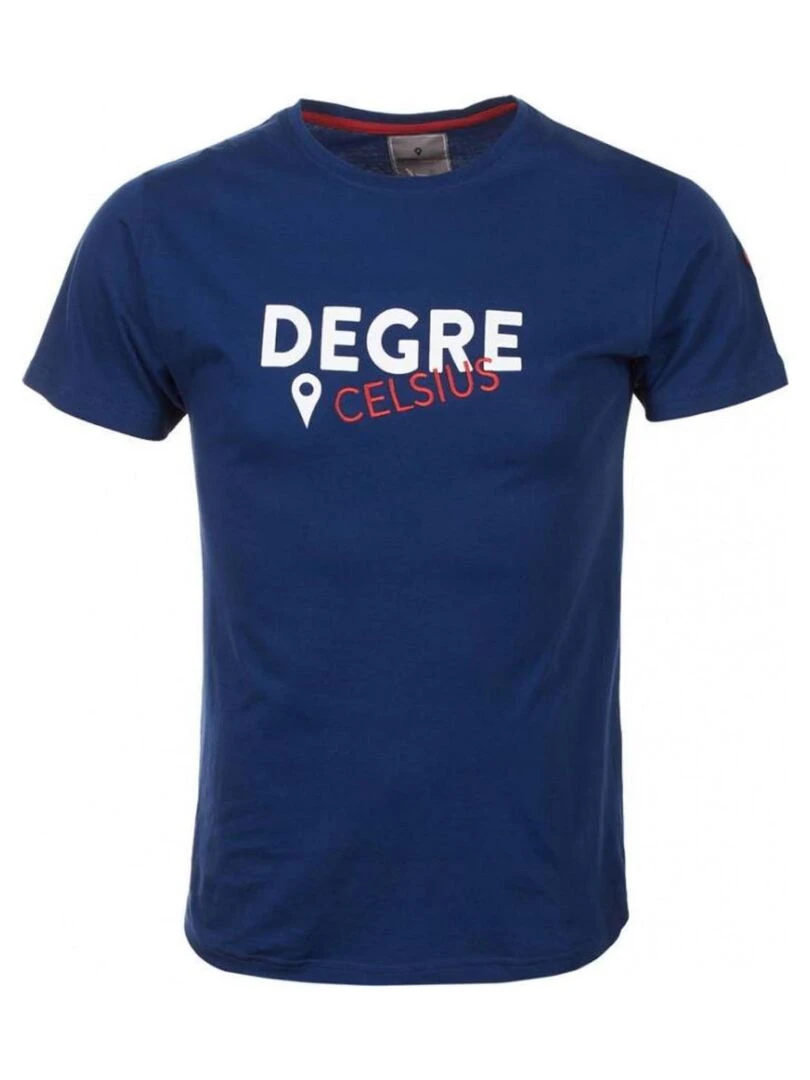 T shirt manches courtes homme CALOGO DEGRE CELSIUS Bleu marine