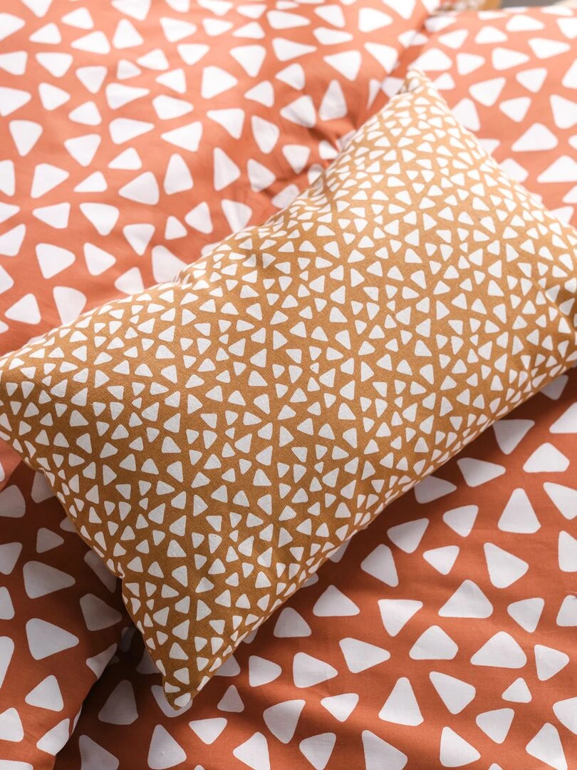 Coussin avec imprimé Orange