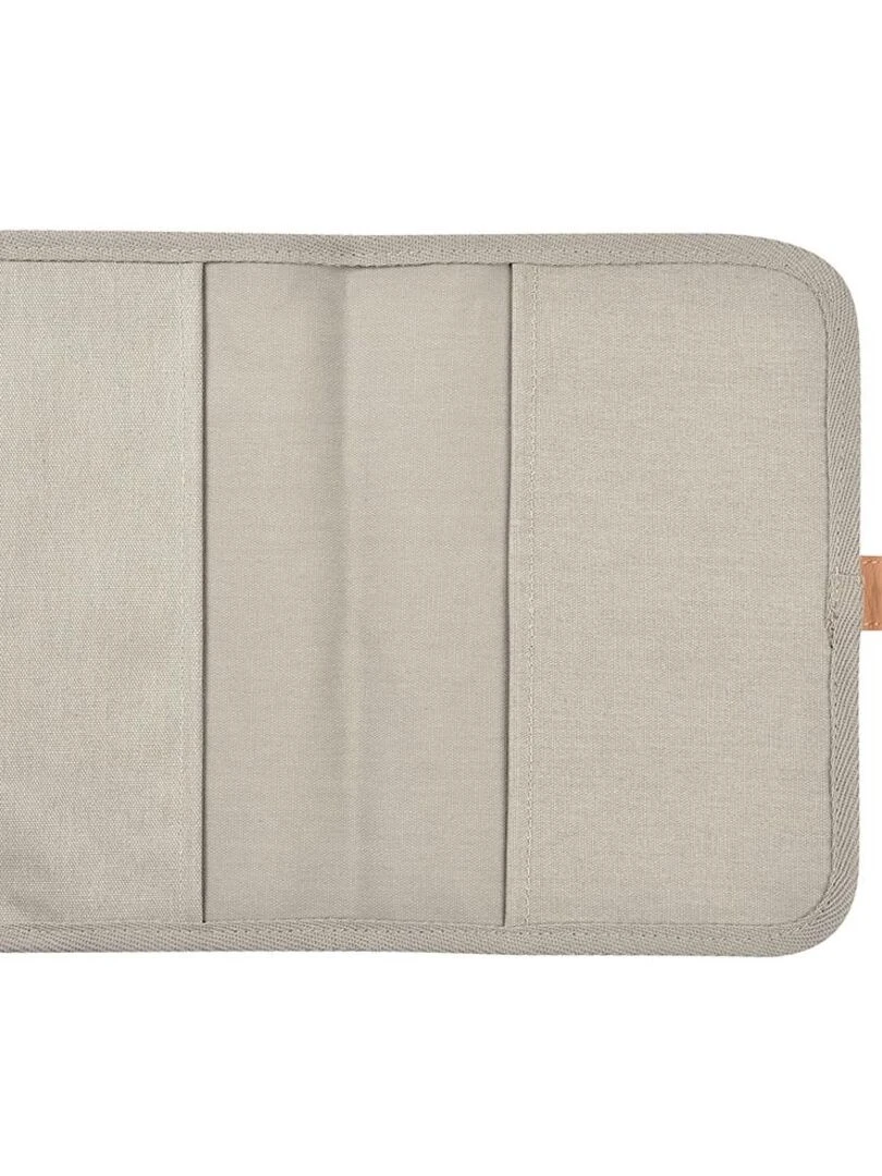 Protège carnet de santé Canvas gris perle   Gris
