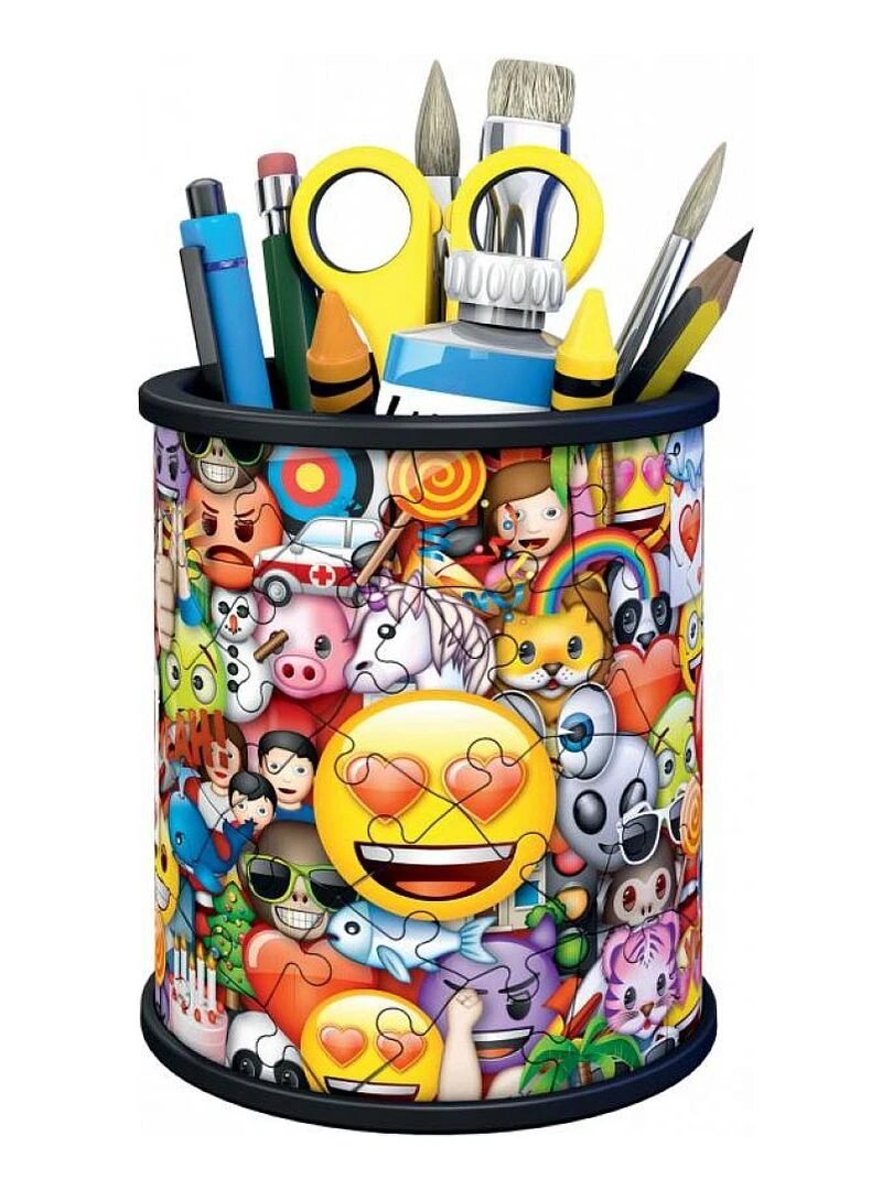 Puzzle 3d pot à crayons   emoji   N/A