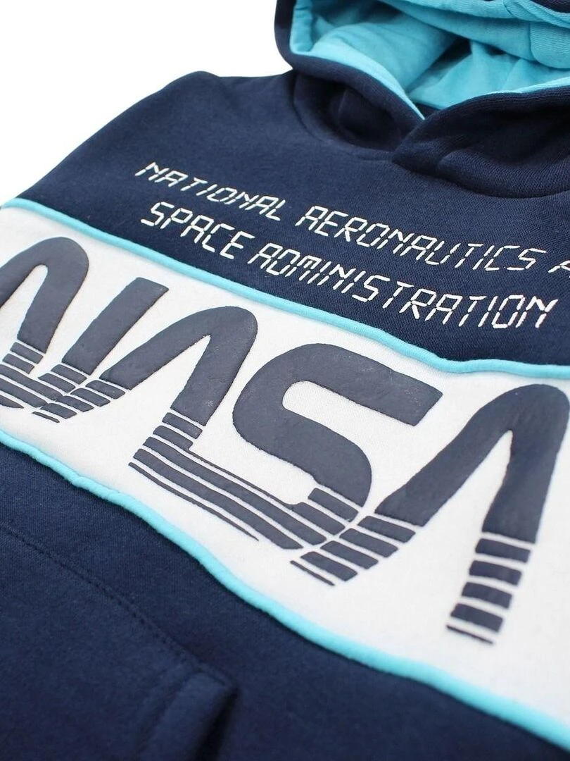 Nasa   Sweat garçon imprimé logo   Bleu marine