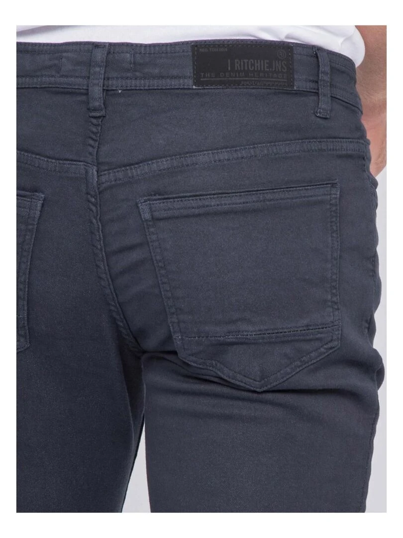 Pantalon 5 poches VAAS   Bleu marine