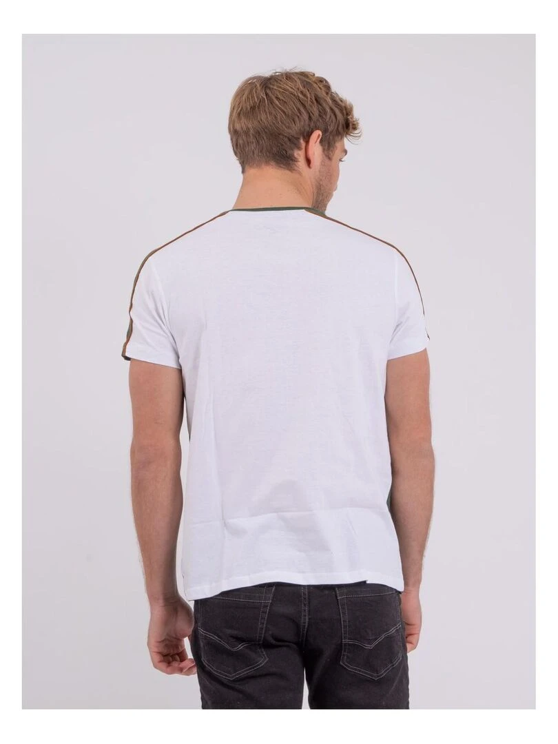 T shirt col rond pur coton NABALIA   Vert