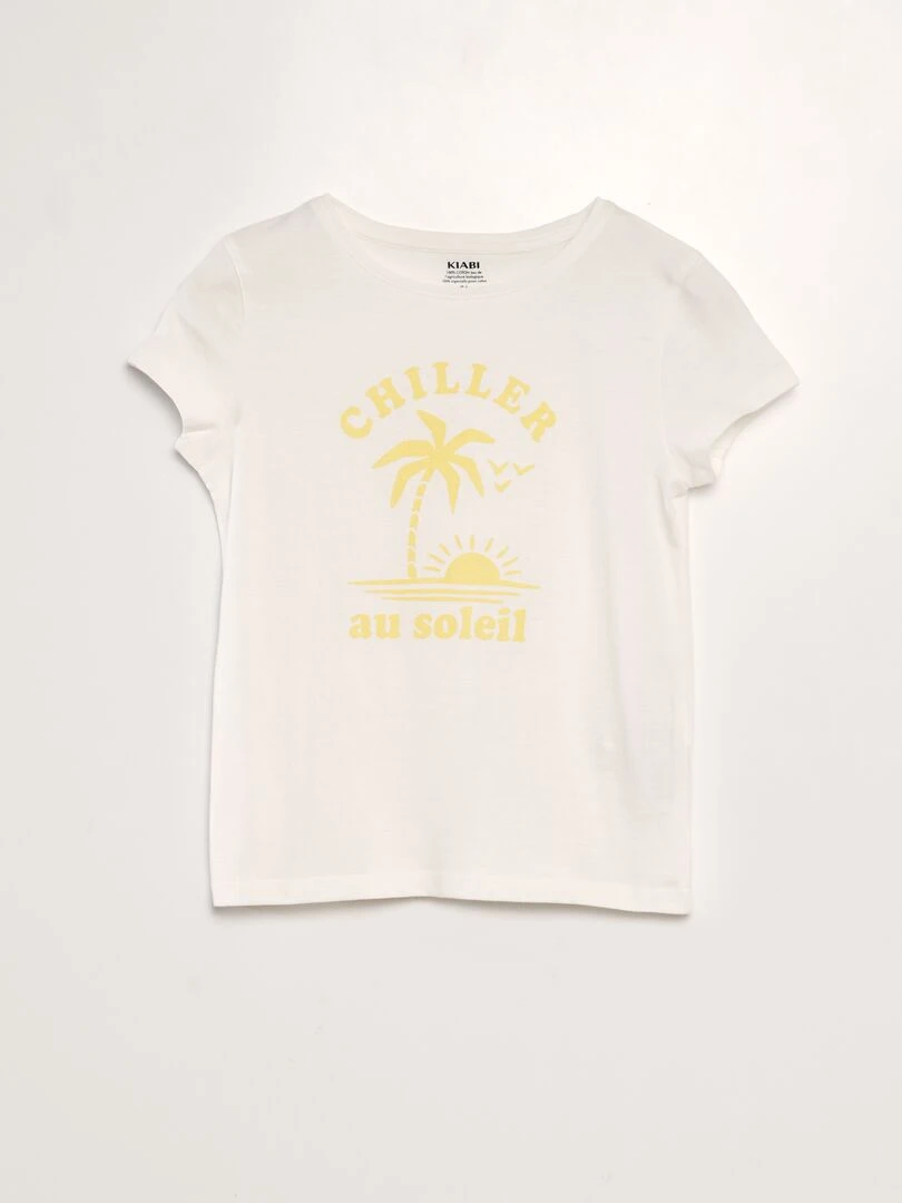 Lot de 2 tee shirts à message   Bleu/blanc