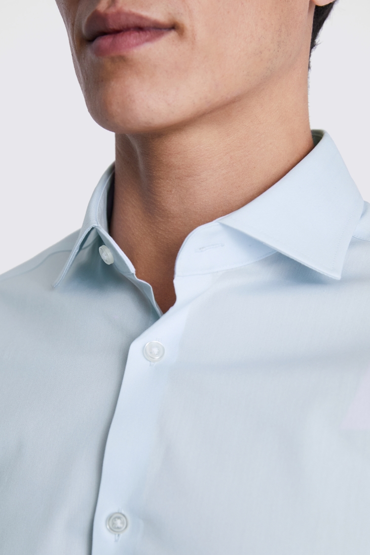 Slim Fit Light Blue Stretch Shirt Buy Online at Moss