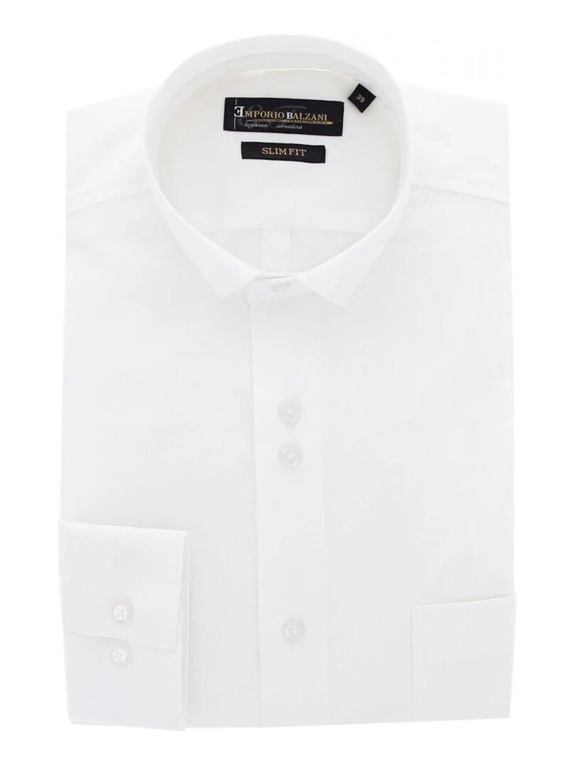 Chemise mode col cousu NINO Blanc