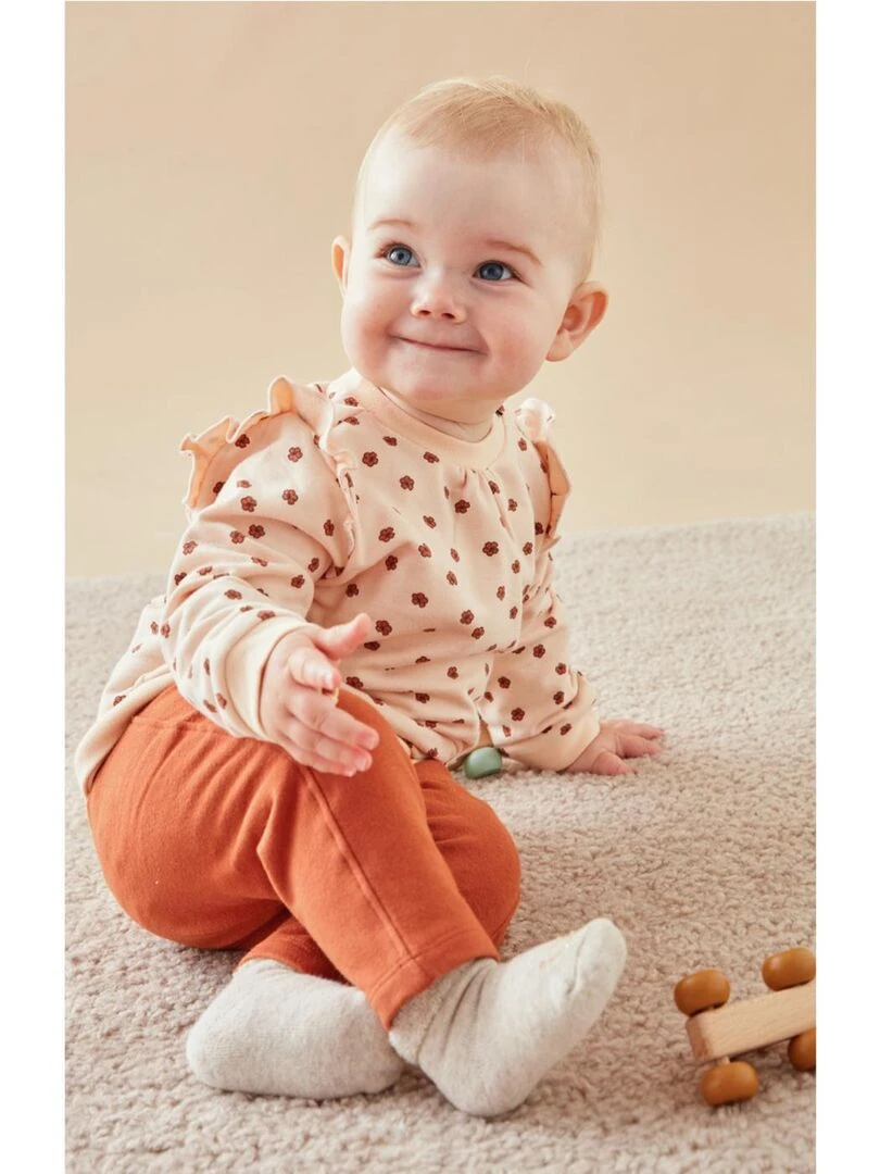 Set sweat + jogging  spéculoos/rose clair   Noukie's   Rose