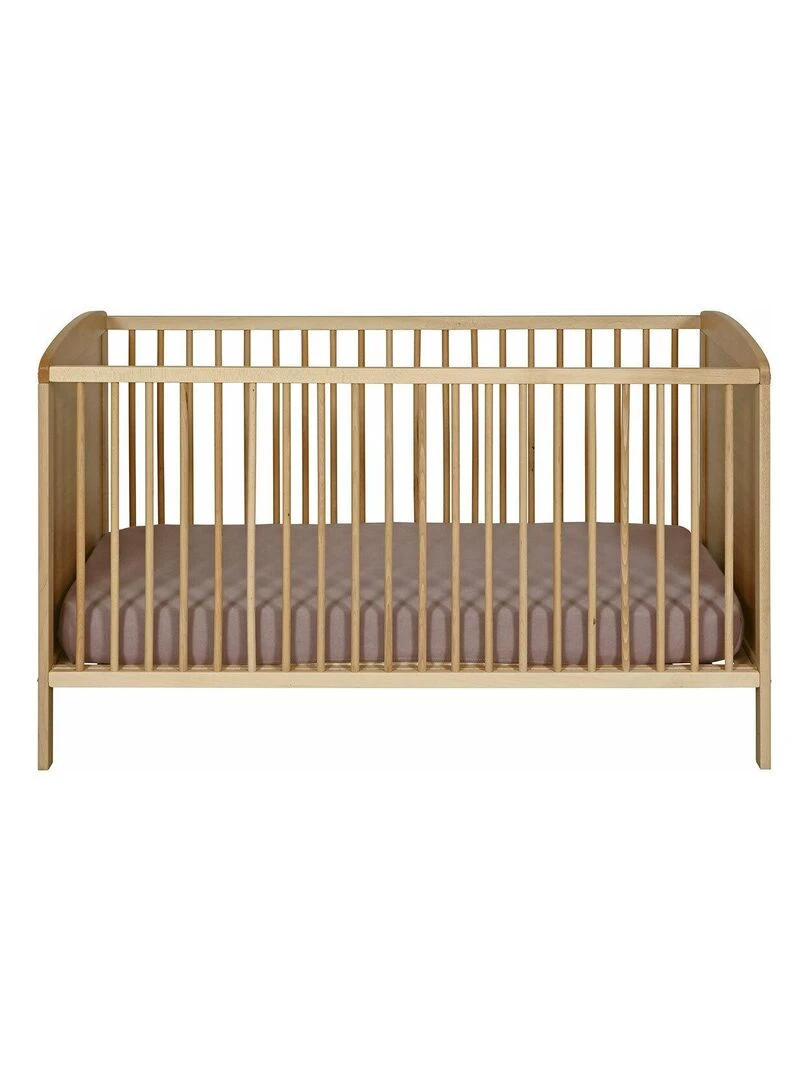 Pack lit bébé avec matelas Flocon   AKITEN RETAIL   Marron