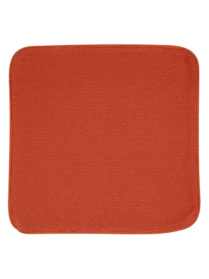 Housse de coussin passepoilée Rouge cerise