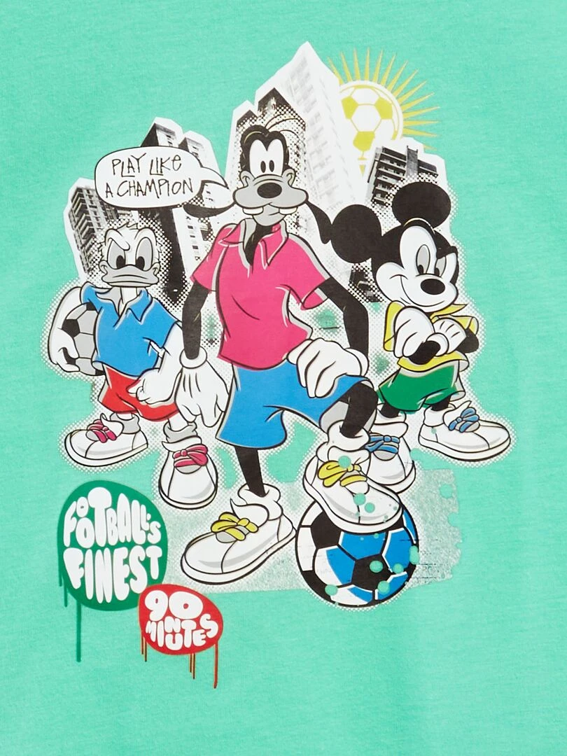 T shirt imprimé 'Disney' Vert 'Mickey'