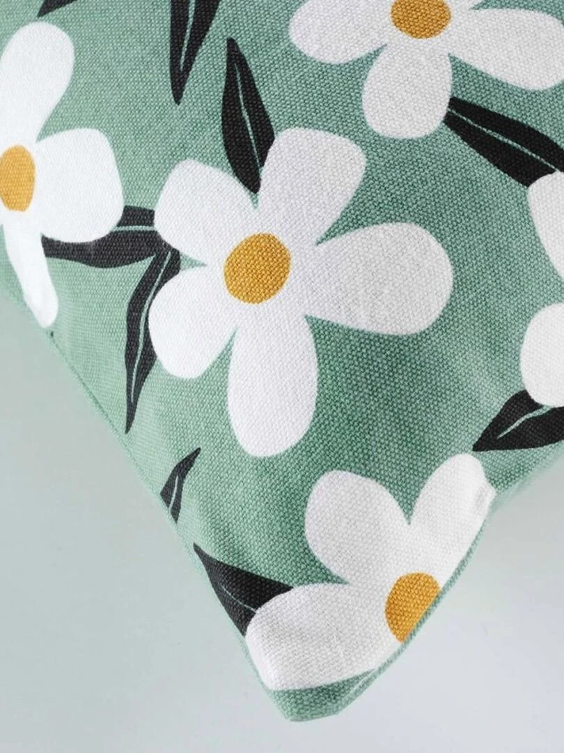 Housse de coussin 40x40 cm Darcy sauge coton Vert