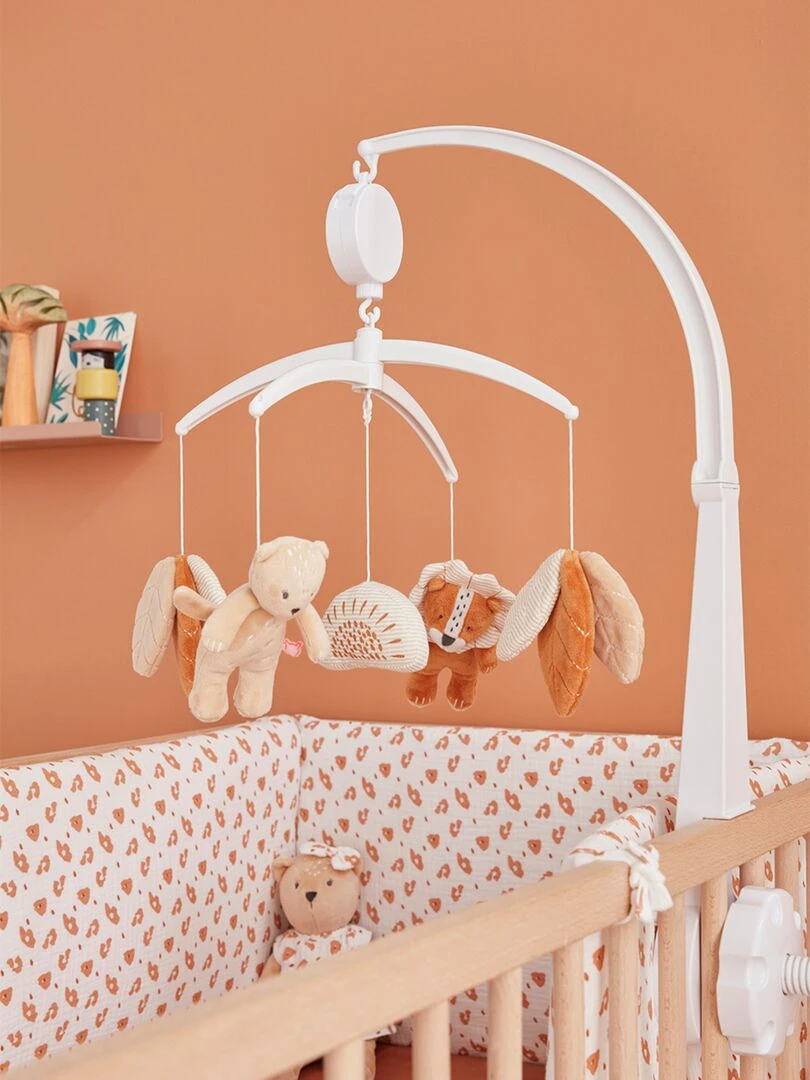 Mobile musical Babou & Kendi en plastique   Beige