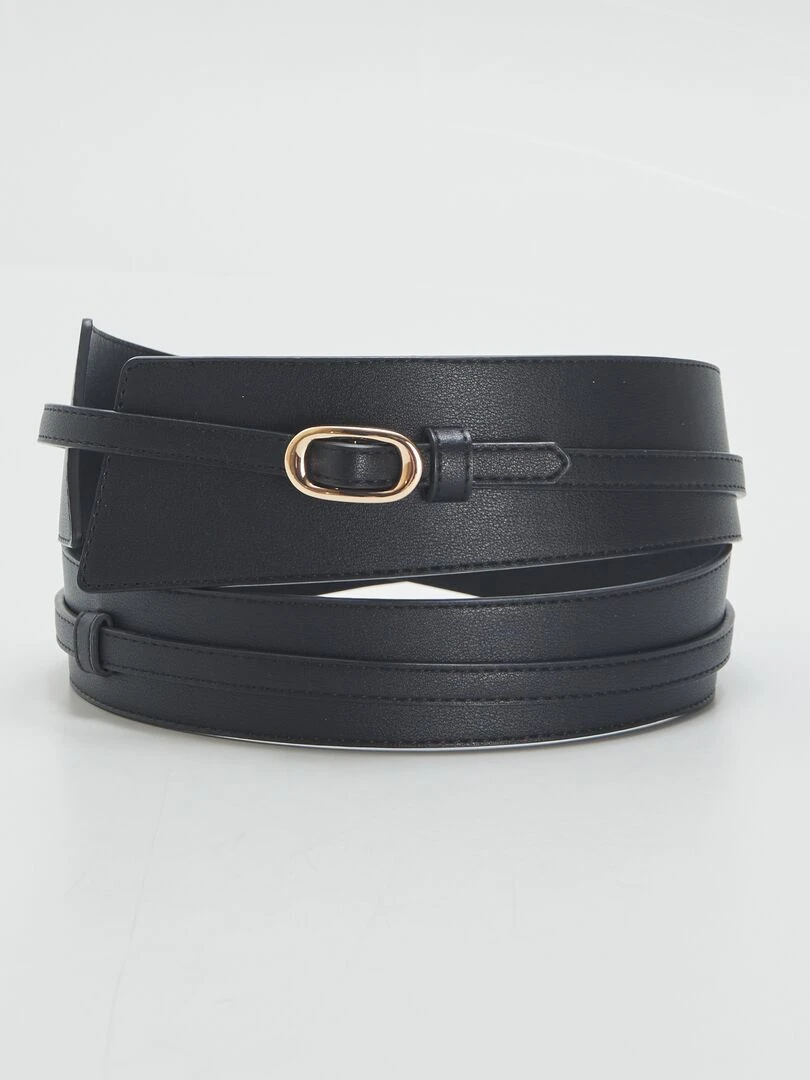 Ceinture large Noir