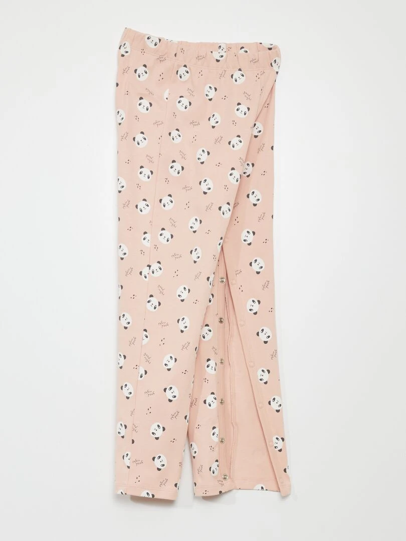 Pantalon avec ouverture à pressions   So Easy   Rose