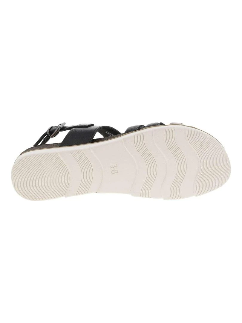 MARCO TOZZI   Nu pieds plats cuir   Noir