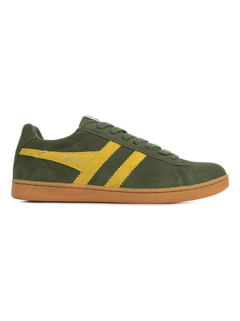 Baskets Gola Equipe Suede Vert olive