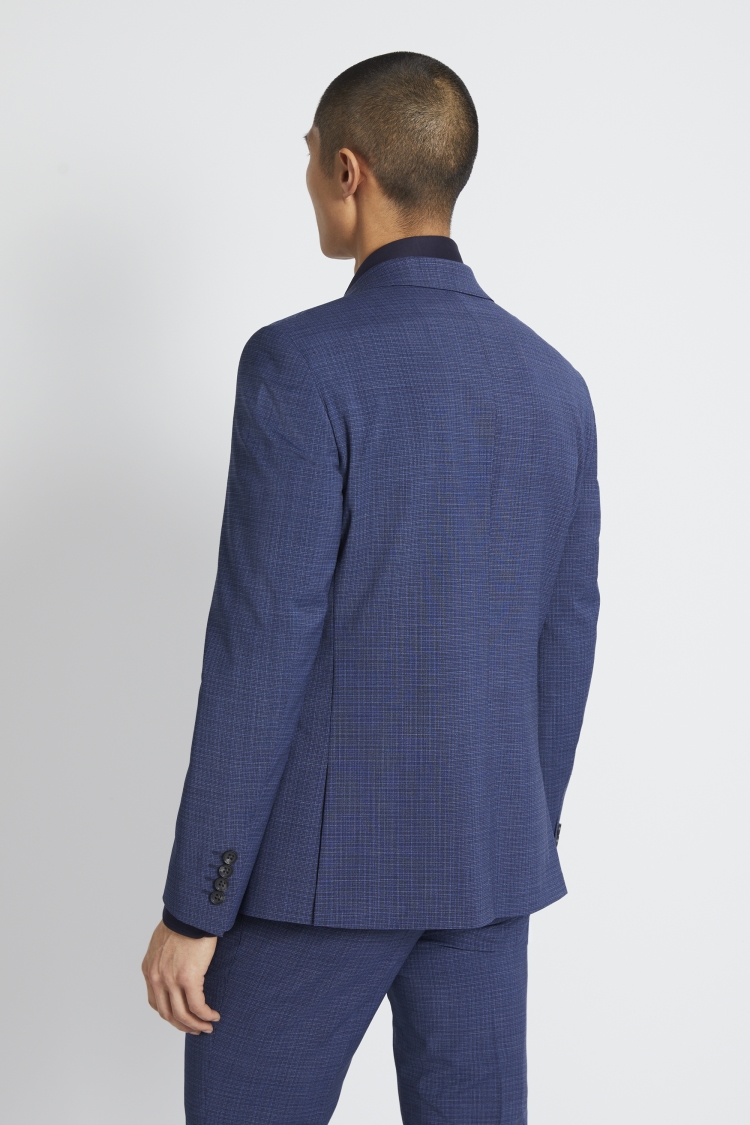 Slim Fit Ink Houndstooth Dress Jacket   Buy Online at Moss