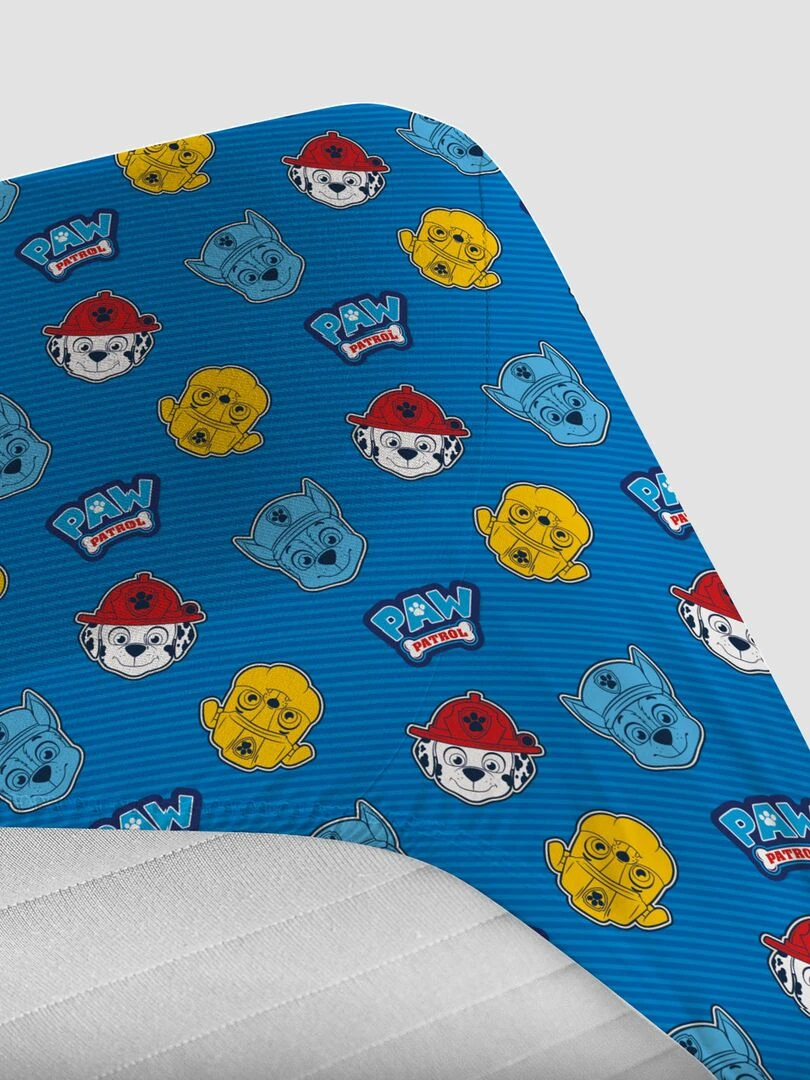 Drap housse 'Pat'Patrouille' Bleu