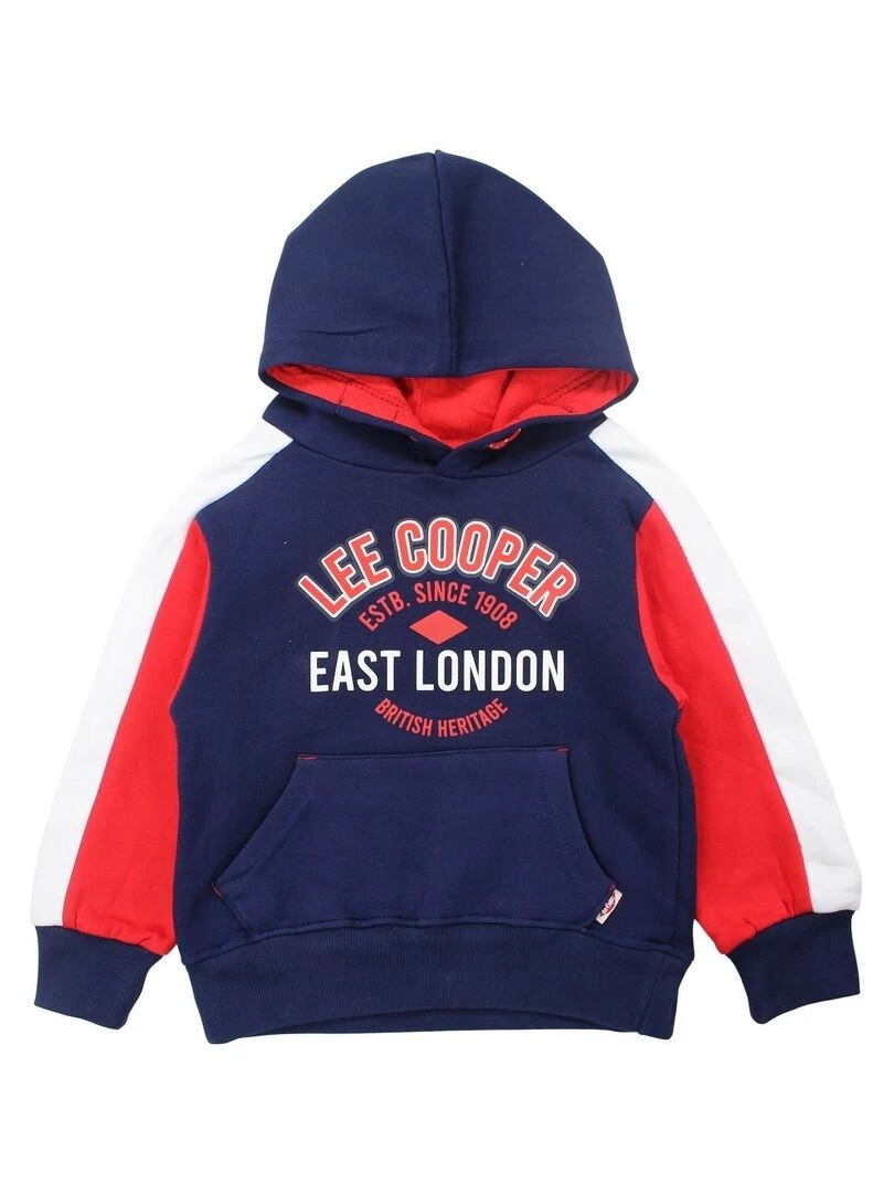 Lee Cooper Sweat garçon imprimé logo en coton Bleu marine