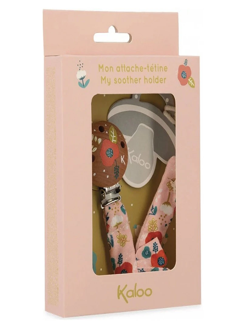 Attache sucette Coquelicot K'doux Rose