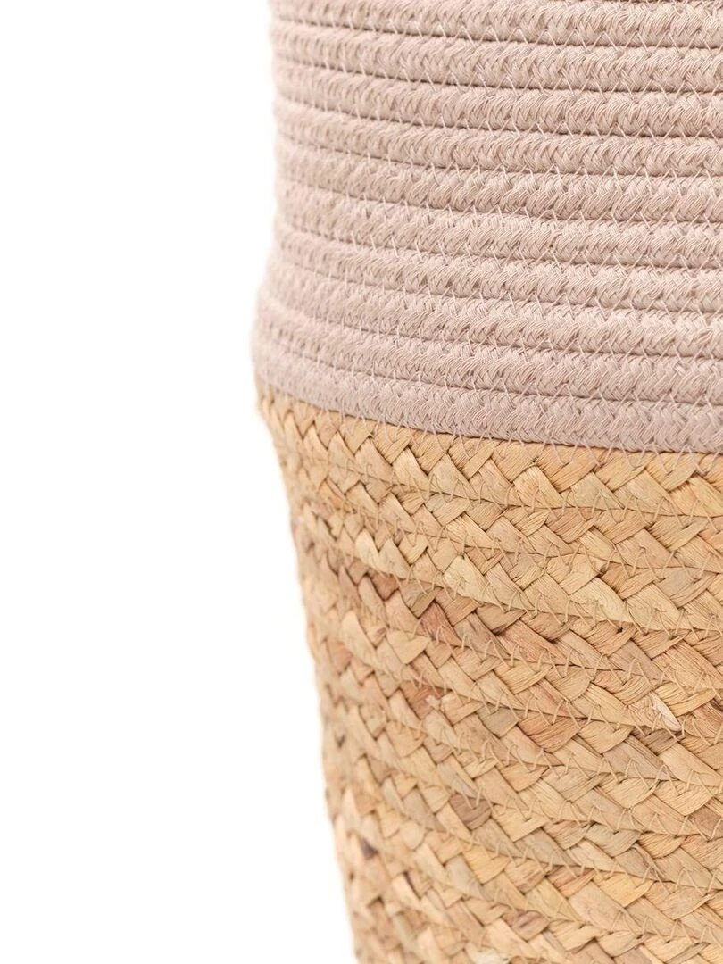 Panier long tressé 'LA FACTORY' 'TODAY'   Beige