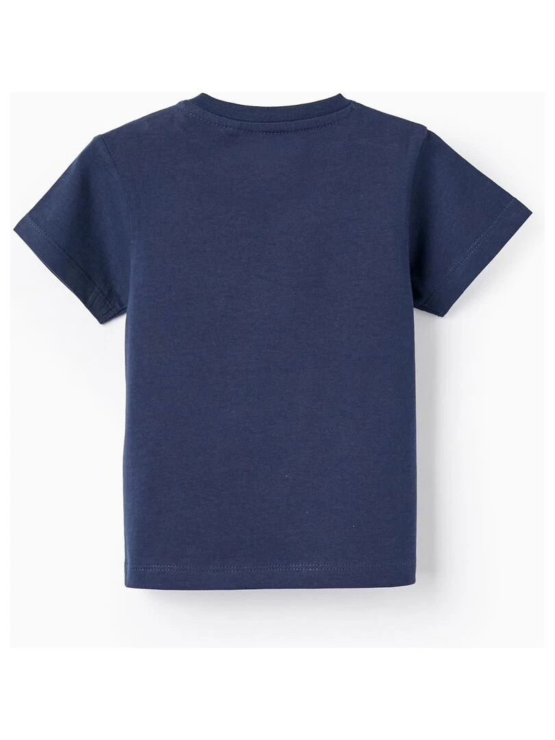 Pack 2 T shirts à manches courtes pour bébé garçon manches courtes MAXI NATURE Bleu foncé