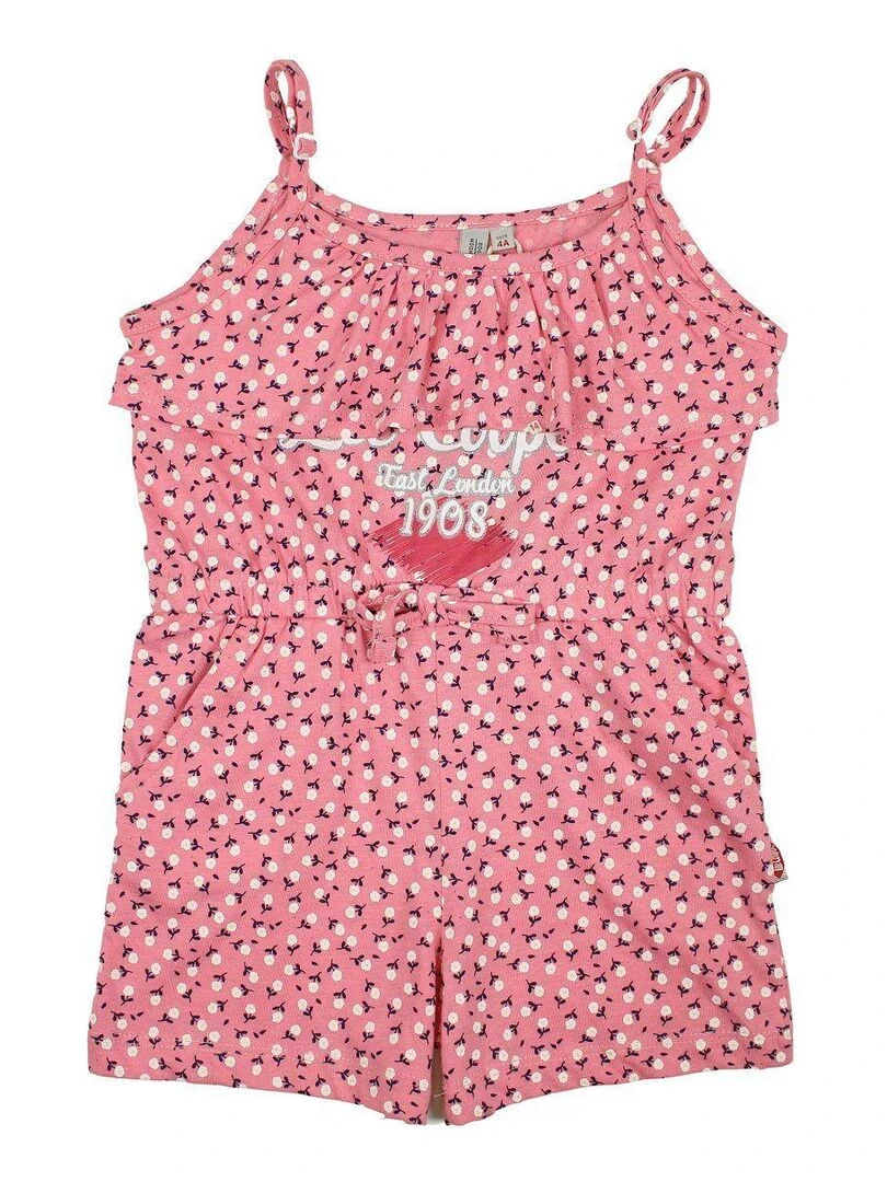 Lee Cooper Combishort fille imprimé Lee Cooper en coton Rose